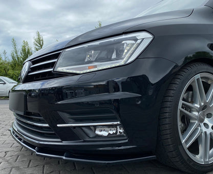 Front Ansatz für Volkswagen Caddy Mk. 4 schwarz Hochglanz