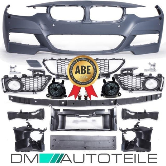 Stoßstange vorne SRA+PDC + NSW Smoke passt für BMW F30 F31 Serie & M-Paket 11-17