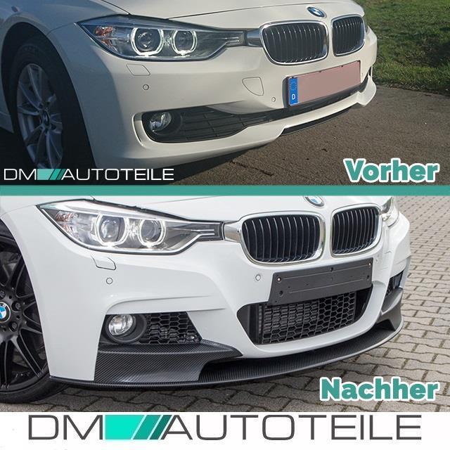 Sport Performance Stoßstange vorne für PDC + Frontspoiler schwarz passend für BMW 3er F30 F31 Serie & M-Paket