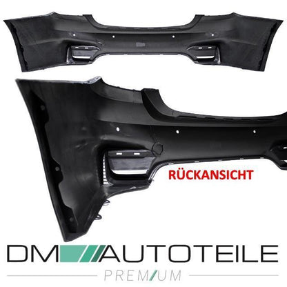 Evo Stoßstange hinten für Parkhilfe + Duplex Diffusor passt für BMW F32 F33 außer M4 2013-2017