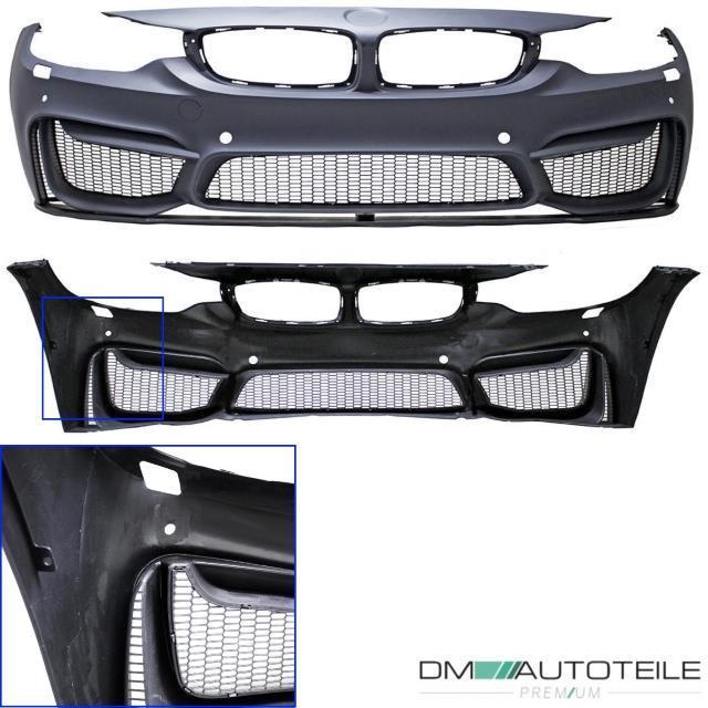 Stoßstange Komplett Bodykit PDC+Duplex Diffusor für 4 Rohr passt für BMW F32 F33