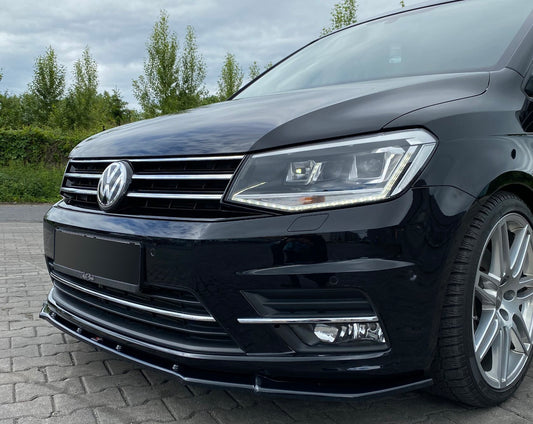 Front Ansatz für Volkswagen Caddy Mk. 4 schwarz Hochglanz
