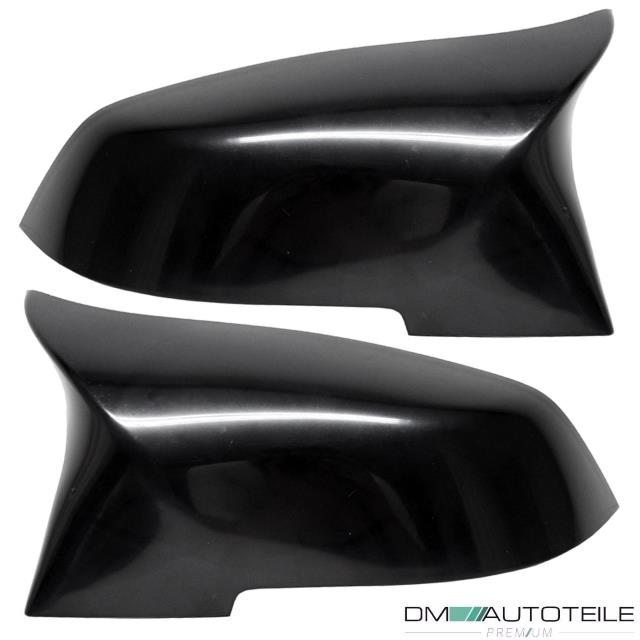 Satz Sport Spiegelkappen Außenspiegel Schwarz Matt passend für BMW F20 F21 F22 F23 F30 F31 F32 F36 F33  X1 E84