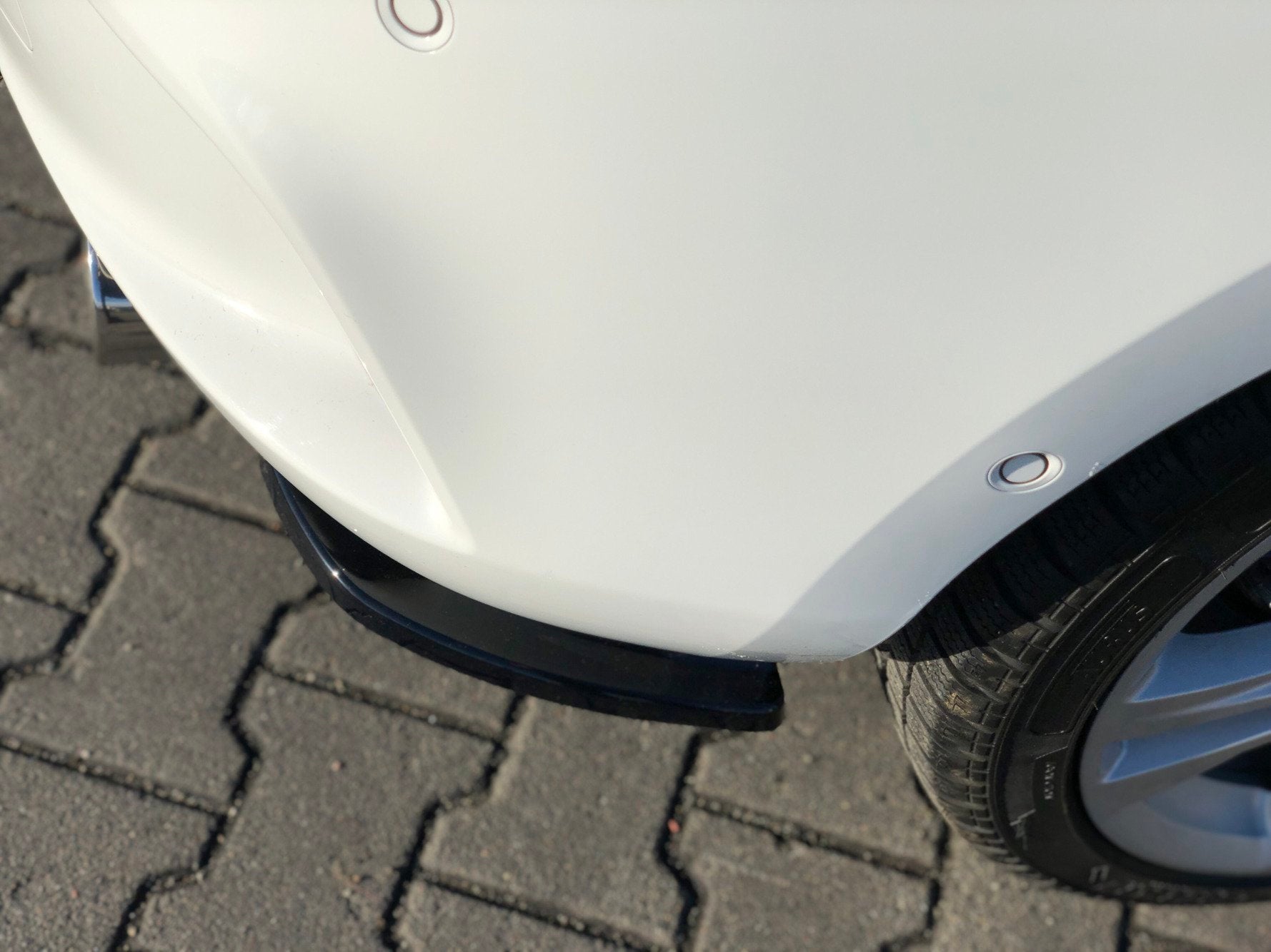 Heck Ansatz Flaps Diffusor für OPEL ASTRA K OPC-LINE schwarz matt