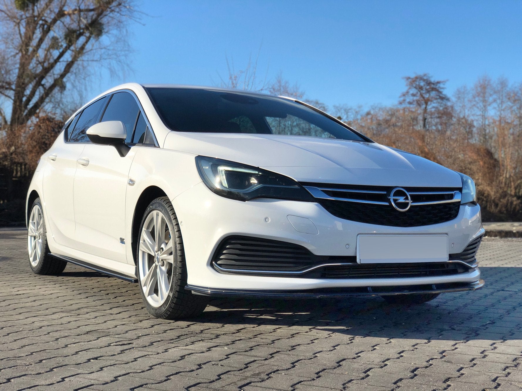 Seitenschweller Ansatz für OPEL ASTRA K OPC-LINE schwarz matt