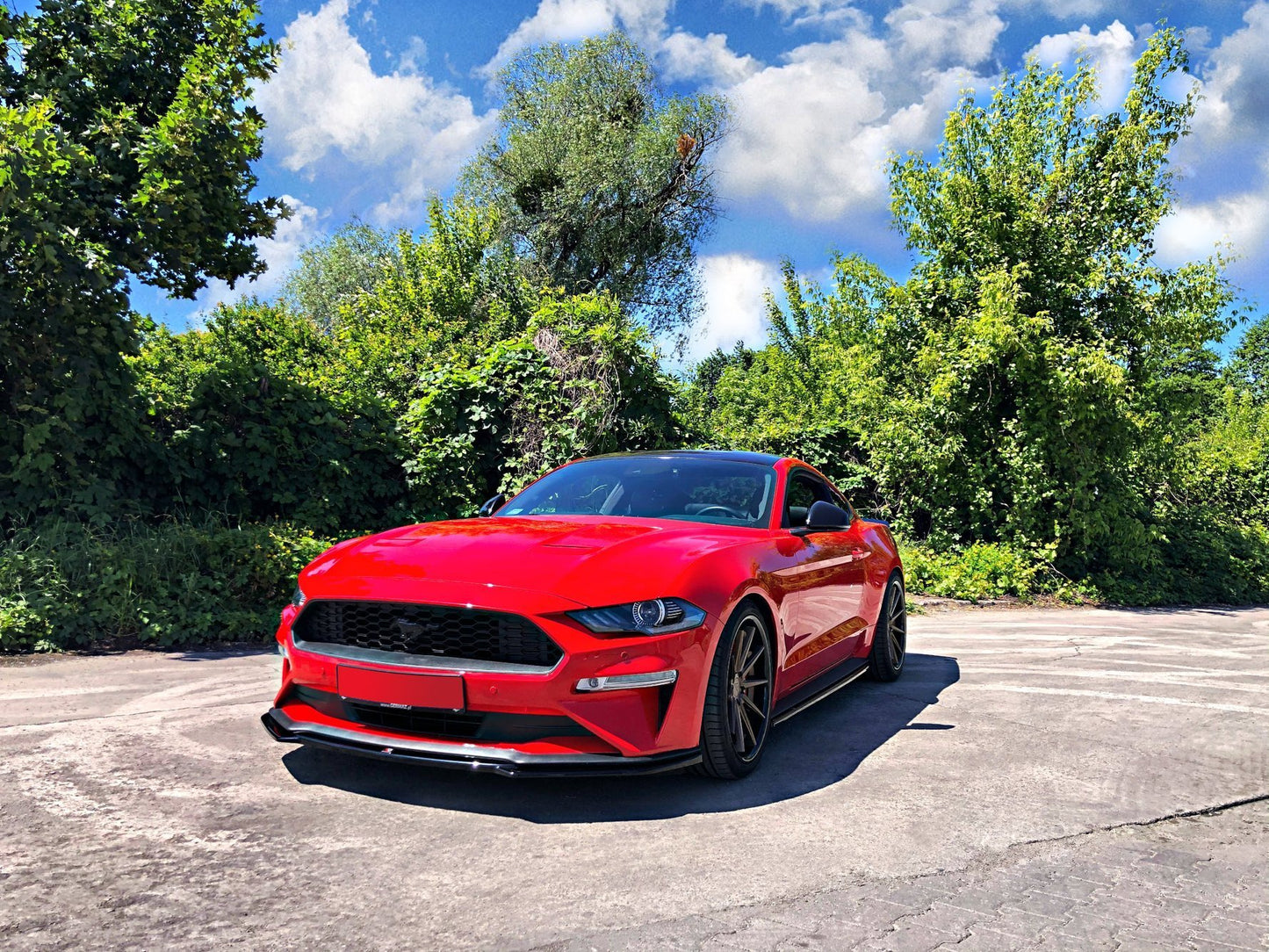 Front Ansatz für Ford Mustang Mk. 6 Facelift Carbon Look
