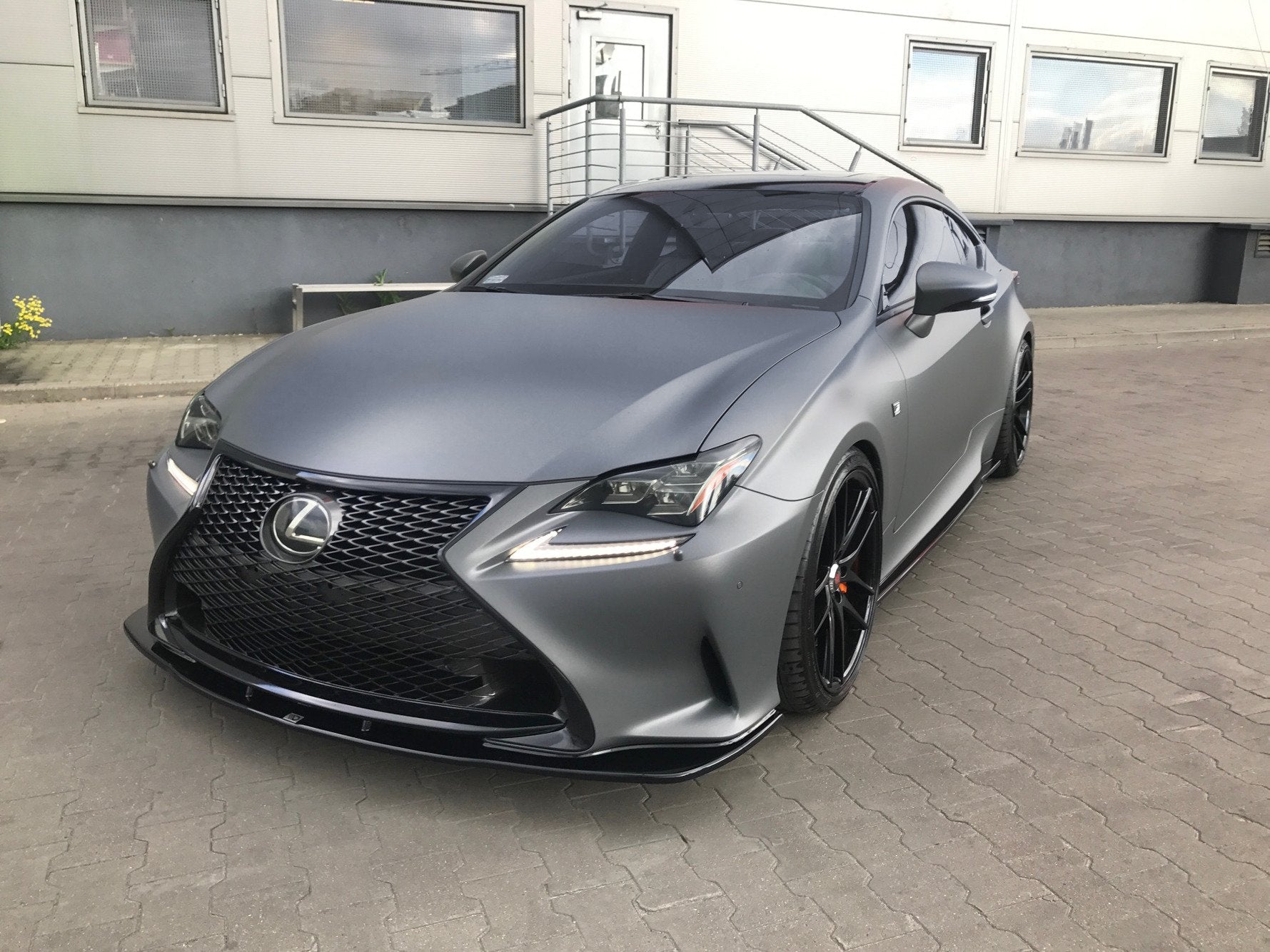 Front Ansatz V.1 für Lexus Rc schwarz matt