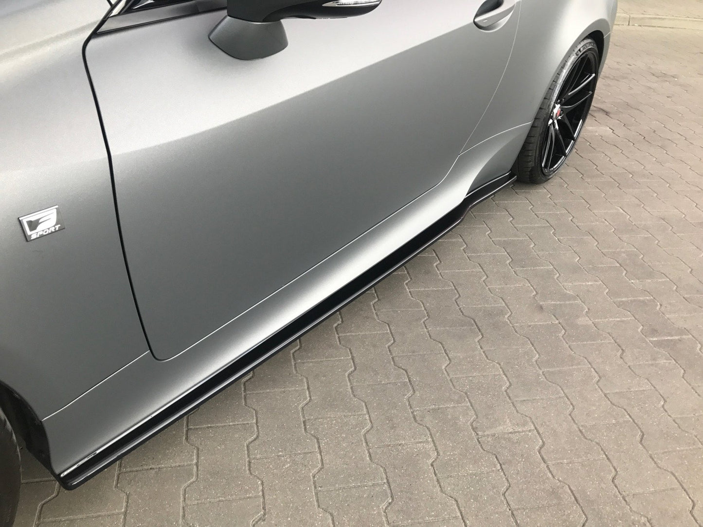 Seitenschweller Ansatz für Lexus Rc schwarz matt