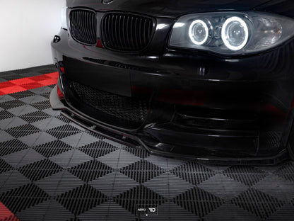 Front Ansatz V.1 für BMW 1er E82 FACELIFT M Paket  schwarz matt
