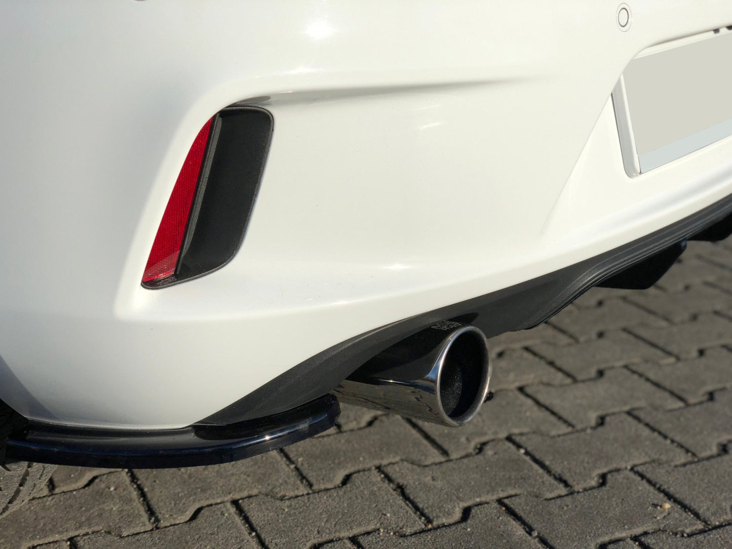 Heck Ansatz Flaps Diffusor für OPEL ASTRA K OPC-LINE schwarz matt