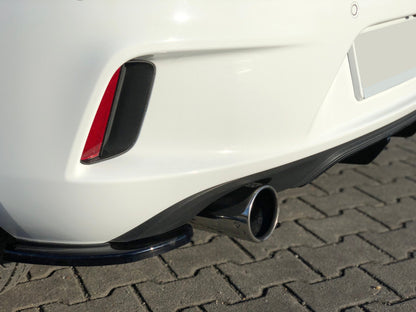 Heck Ansatz Flaps Diffusor für OPEL ASTRA K OPC-LINE schwarz matt
