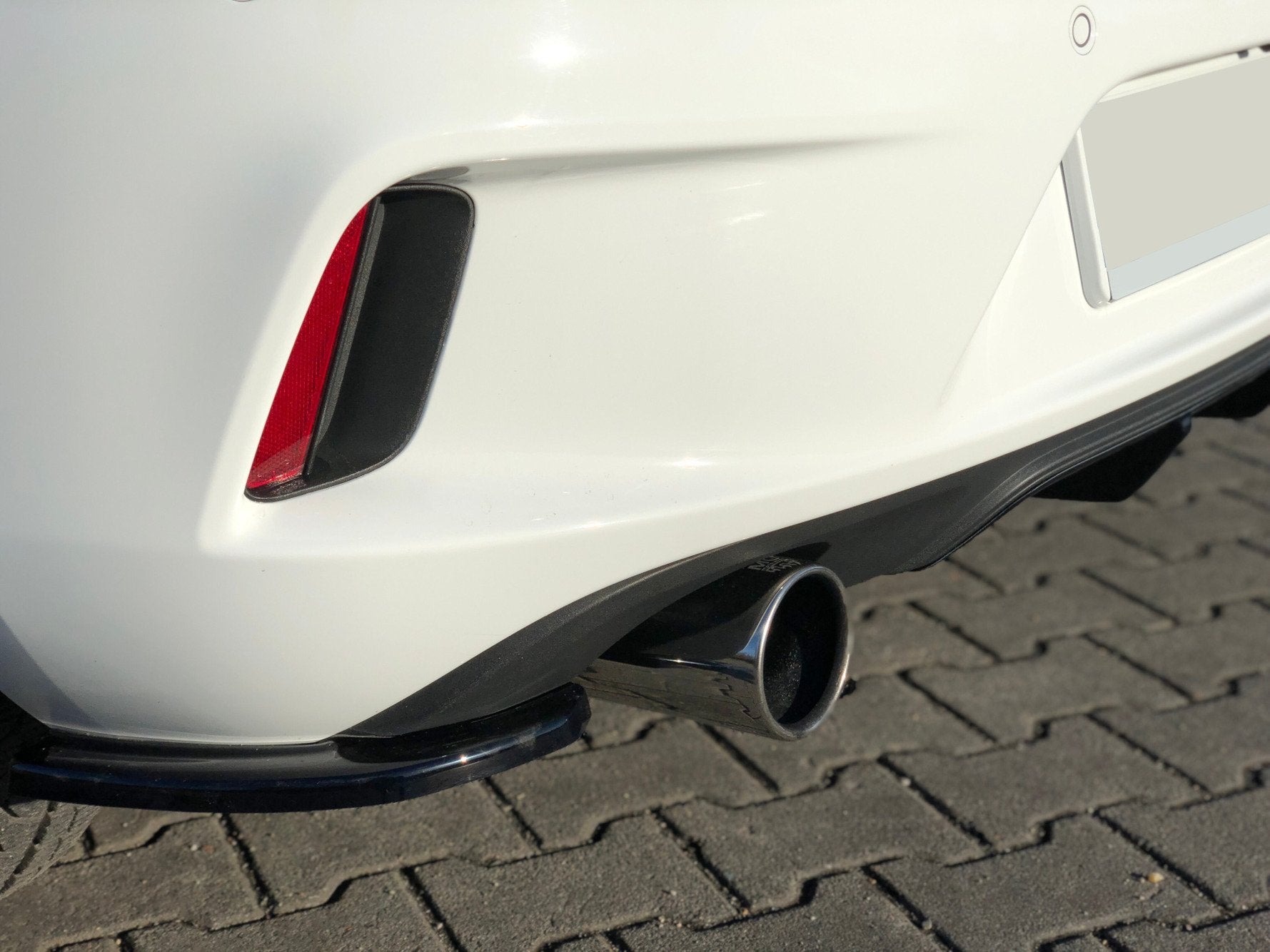 Heck Ansatz Flaps Diffusor für OPEL ASTRA K OPC-LINE Carbon Look
