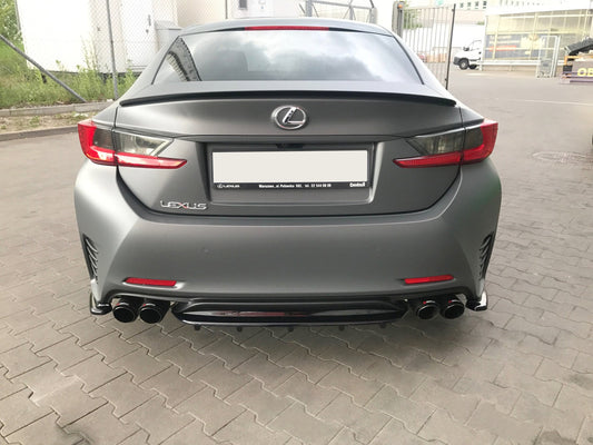 Mittlerer Diffusor Heck Ansatz für im DTM LOOK Lexus Rc schwarz matt