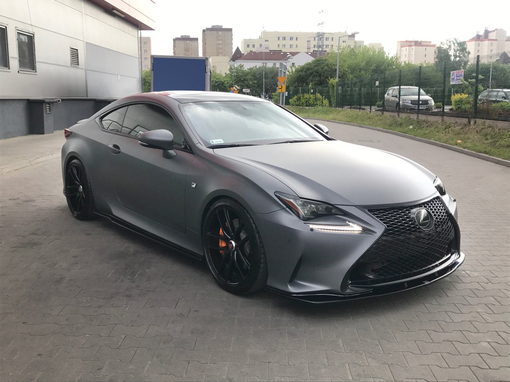 Seitenschweller Ansatz für Lexus Rc schwarz matt