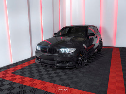 Seitenschweller Ansatz für BMW 1er E81/ E87 FACELIFT schwarz Hochglanz