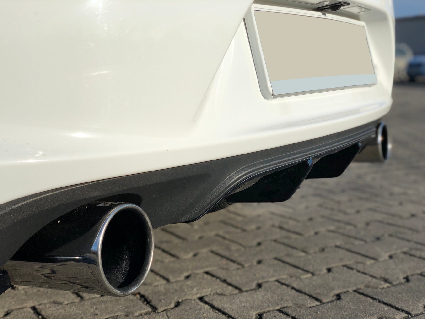 Diffusor Heck Ansatz für OPEL ASTRA K OPC-LINE schwarz matt
