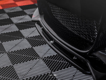 Front Ansatz V.1 für BMW 1er E82 FACELIFT M Paket  schwarz matt
