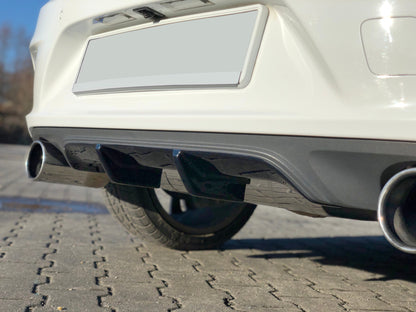 Diffusor Heck Ansatz für OPEL ASTRA K OPC-LINE schwarz matt