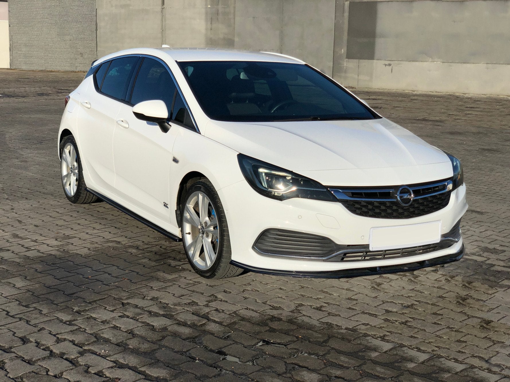 Seitenschweller Ansatz für OPEL ASTRA K OPC-LINE schwarz Hochglanz