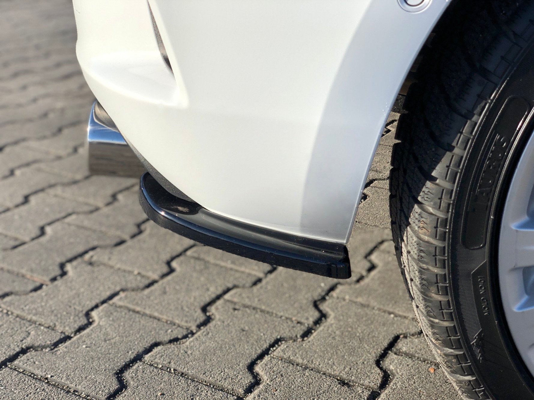 Heck Ansatz Flaps Diffusor für OPEL ASTRA K OPC-LINE schwarz matt