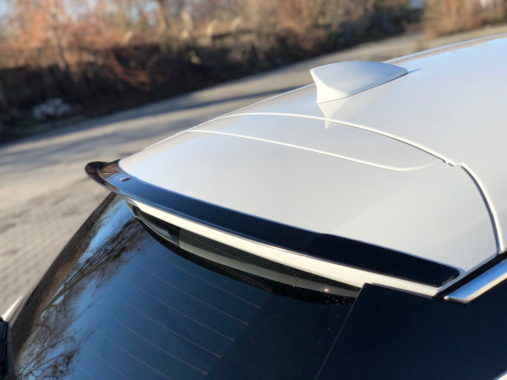 Spoiler CAP für OPEL ASTRA K OPC-LINE schwarz matt