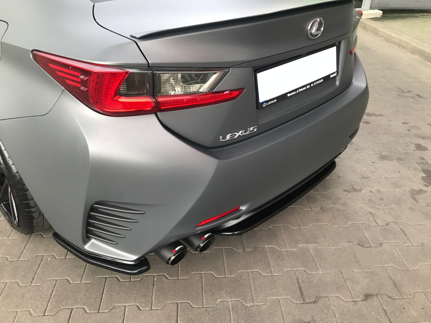 Mittlerer Diffusor Heck Ansatz für Lexus Rc  Carbon Look