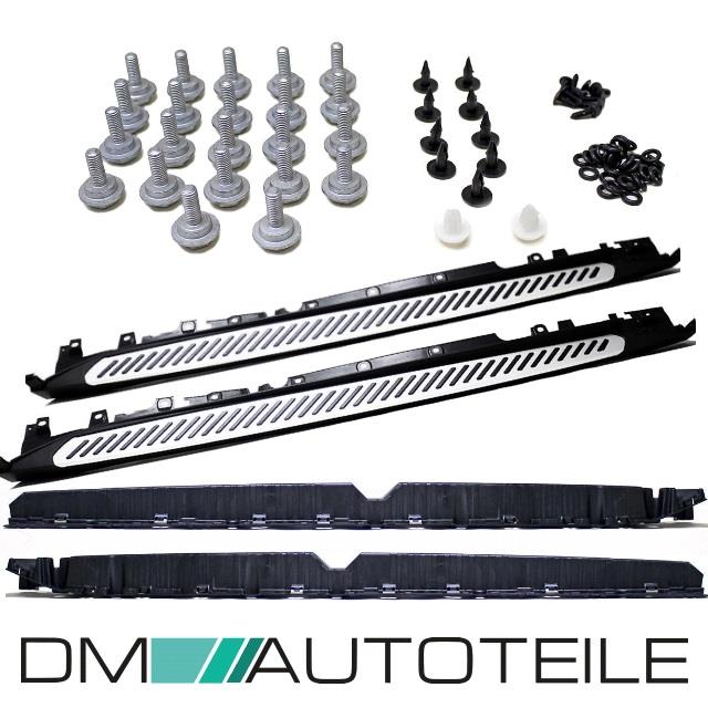 SET ALUMINIUM Trittbretter Schweller Einstieg +Zubehör passt für BMW X6 F16 14>