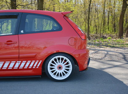 Heck Ansatz Flaps Diffusor für Ford Fiesta ST Mk6 schwarz Hochglanz