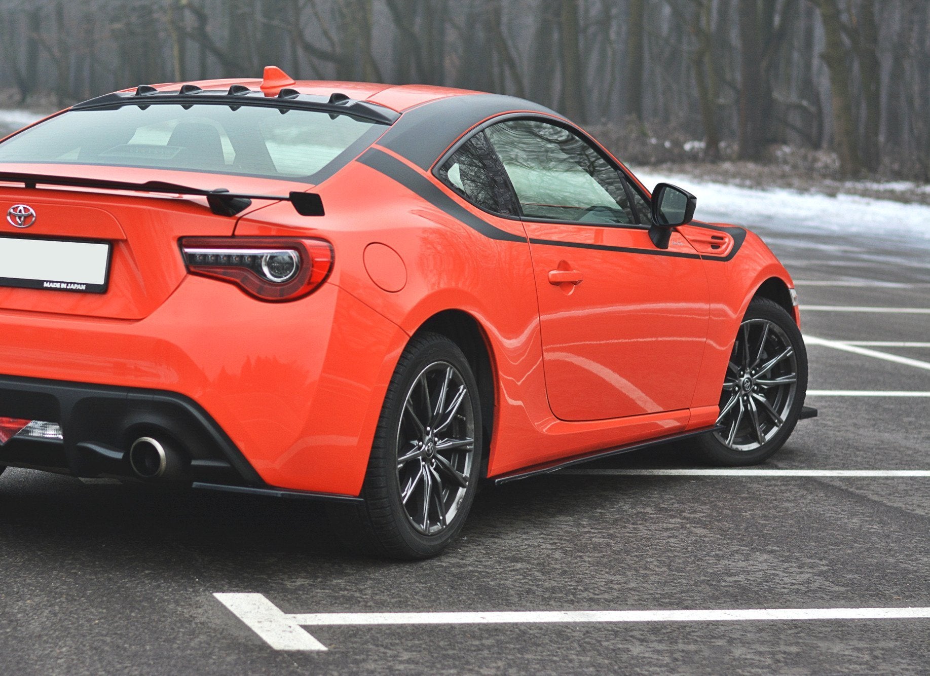 Seitenschweller Ansatz für V.1 für SUBARU BRZ/ TOYOTA GT86 FACELIFT Carbon Look