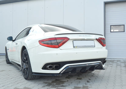 Diffusor Heck Ansatz für MASERATI GRANTURISMO schwarz matt