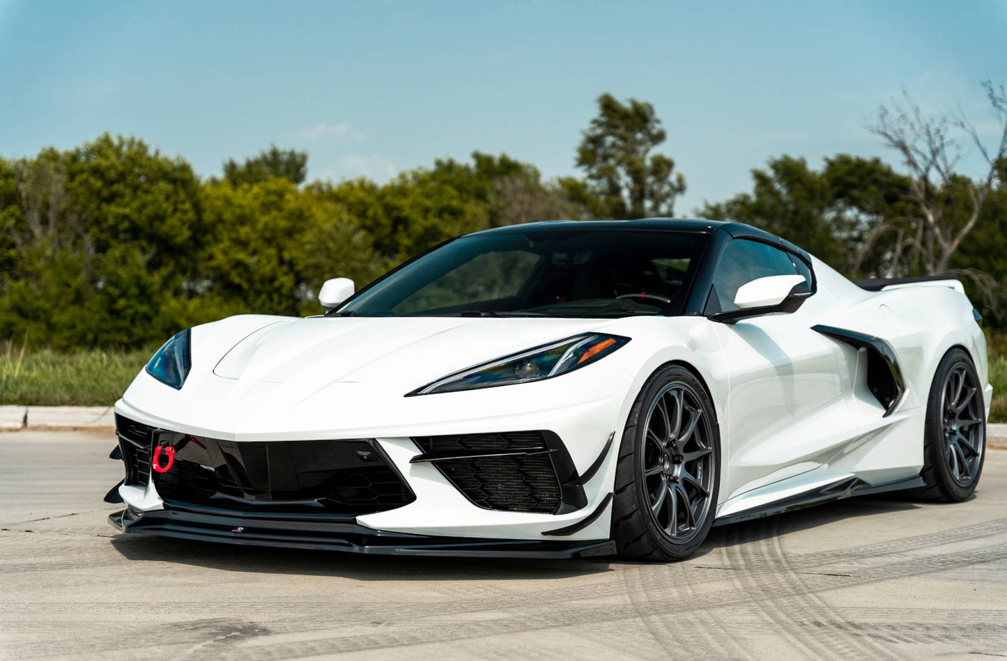 Front Ansatz für Chevrolet Corvette C8 Carbon Look