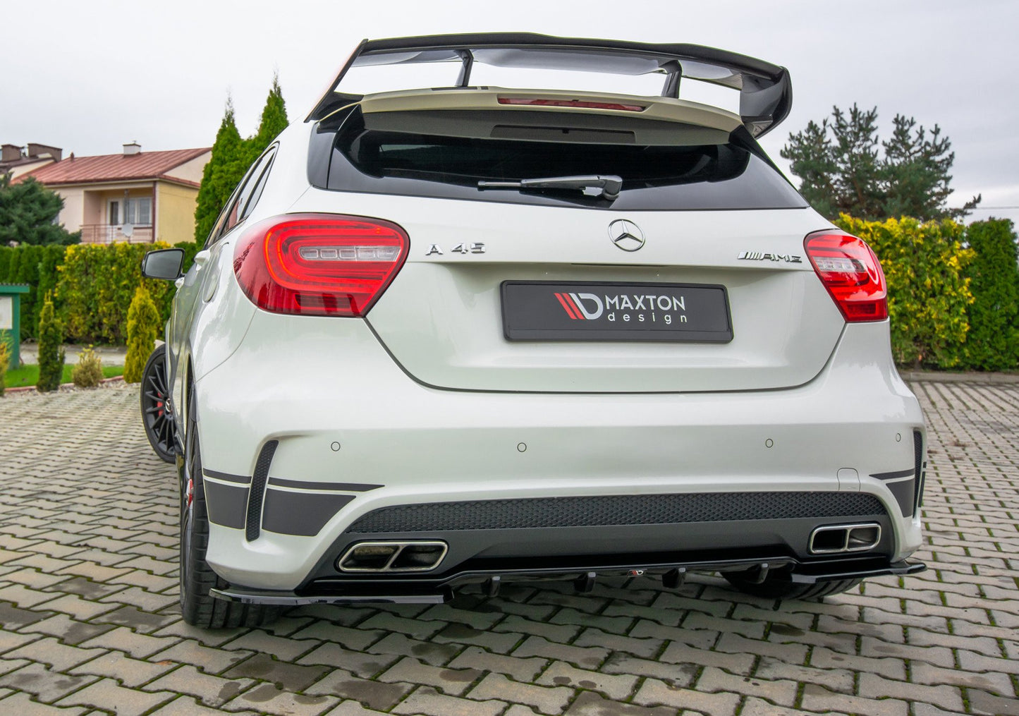 Diffusor Heck Ansatz für Mercedes A45 AMG W176 Carbon Look