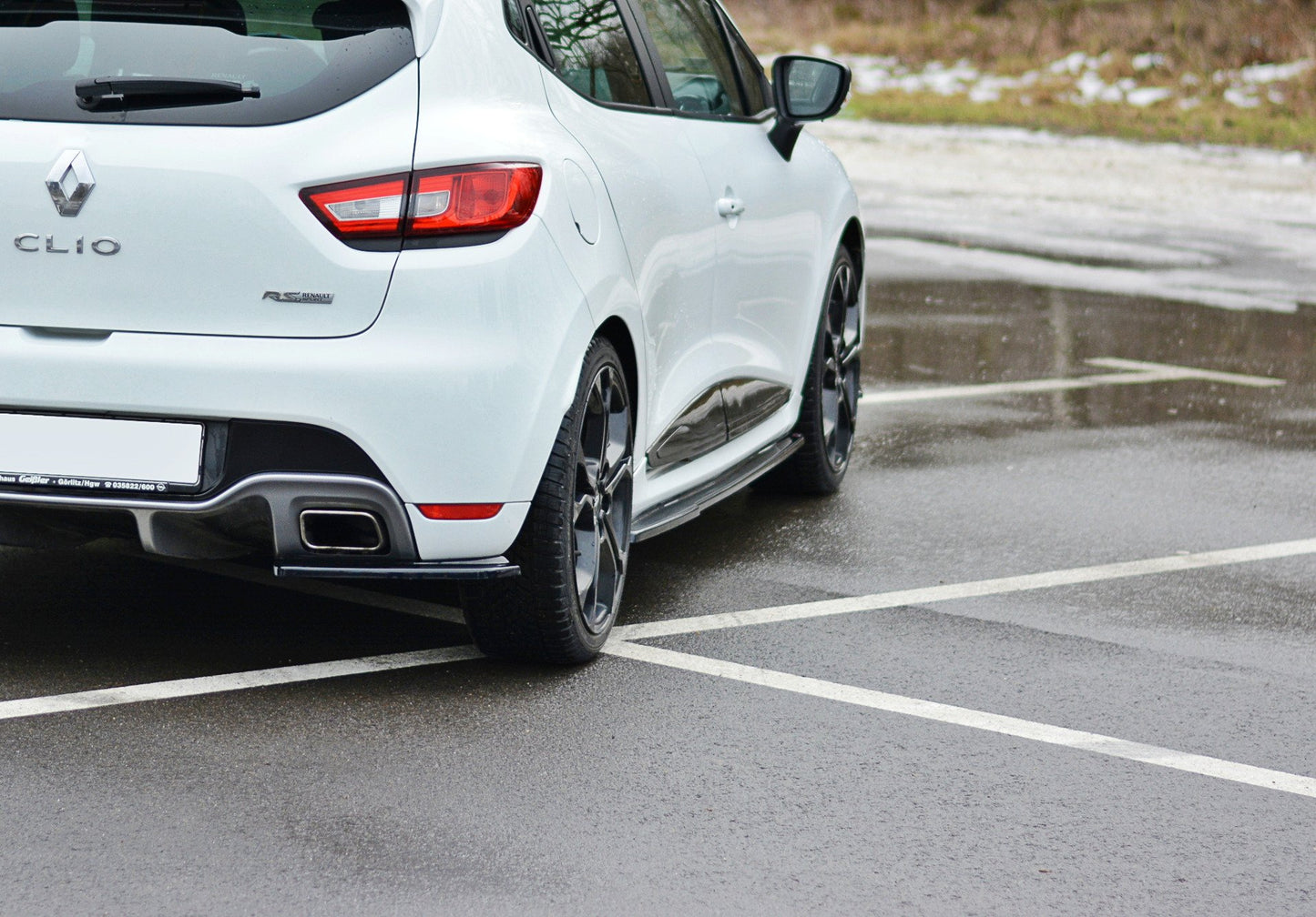 Seitenschweller Ansatz für RENAULT CLIO MK4 RS   Carbon Look