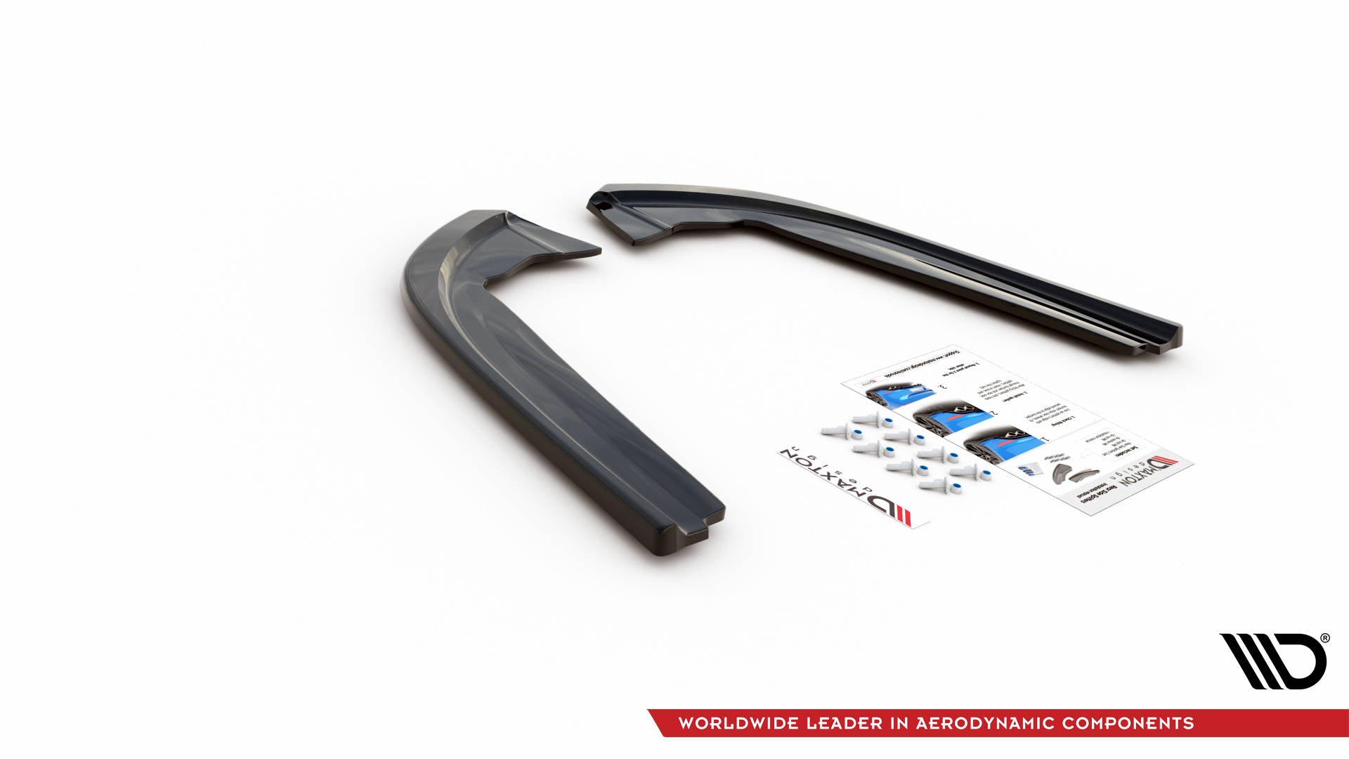 Heck Ansatz Flaps Diffusor V.2 für Ford Mondeo ST-Line Mk5 Facelift schwarz matt