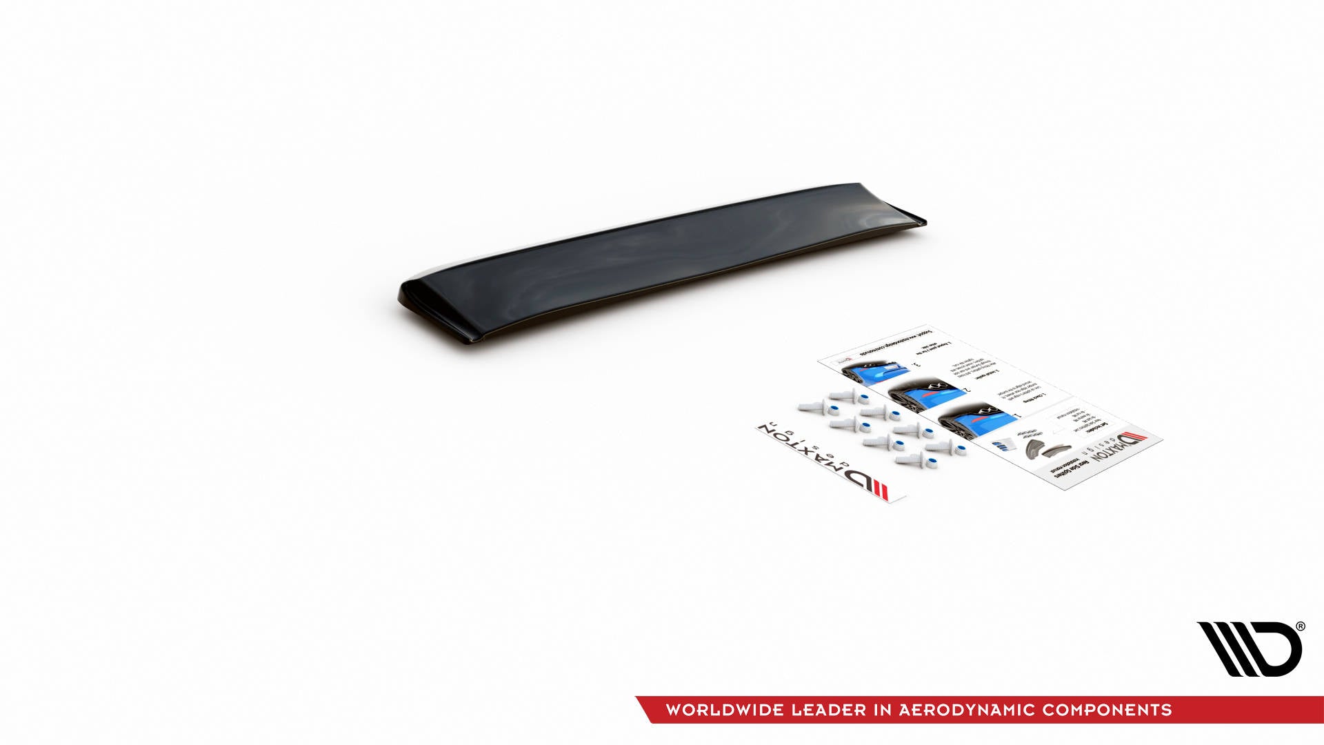 Mittlerer Diffusor Heck Ansatz für Dodge Challenger RT Mk3 Facelift schwarz matt