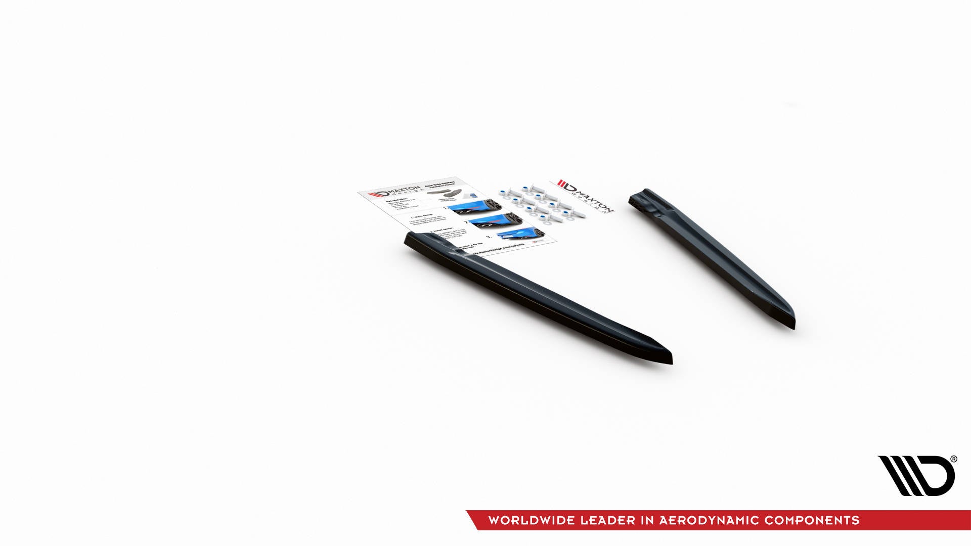 Heck Ansatz Flaps Diffusor für Volkswagen Arteon R schwarz matt
