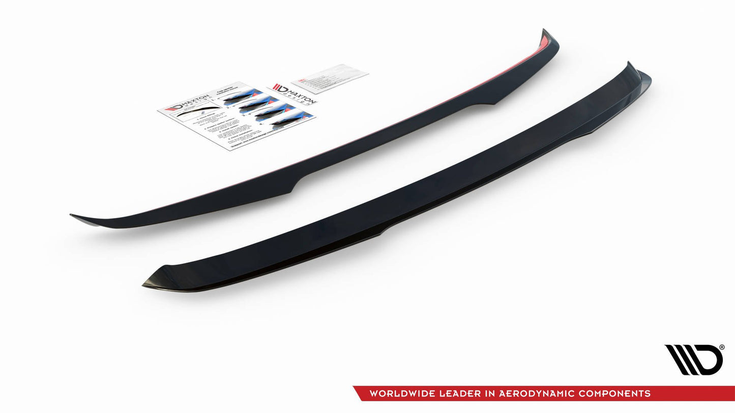 Spoiler CAP für Volvo XC60 Mk2 R-Design schwarz Hochglanz