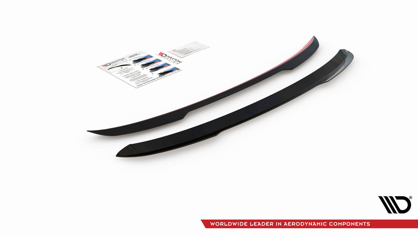 Spoiler CAP für Renault Clio Mk5 schwarz matt