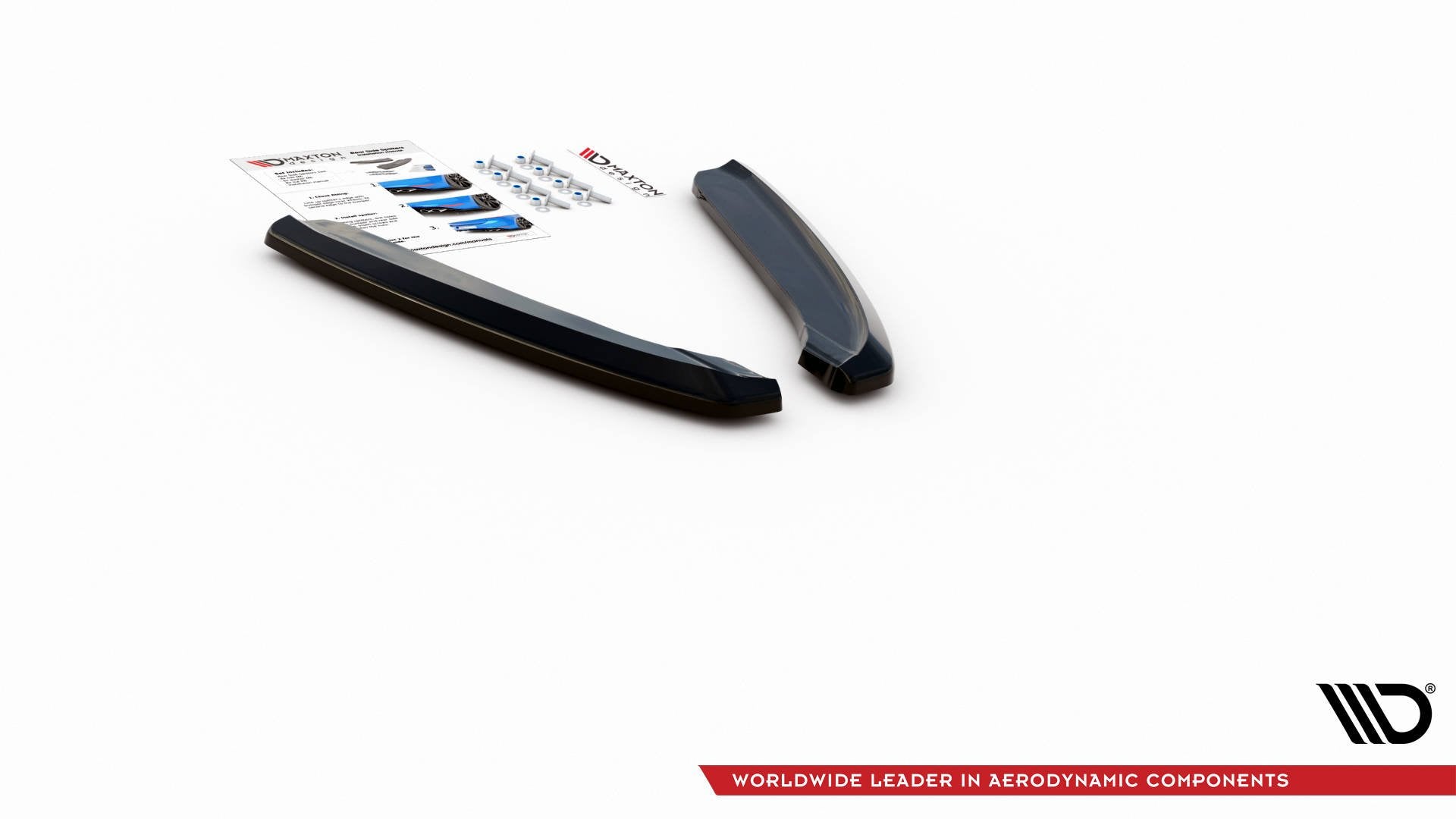 Heck Ansatz Flaps Diffusor für Porsche 911 Carrera 991 schwarz Hochglanz