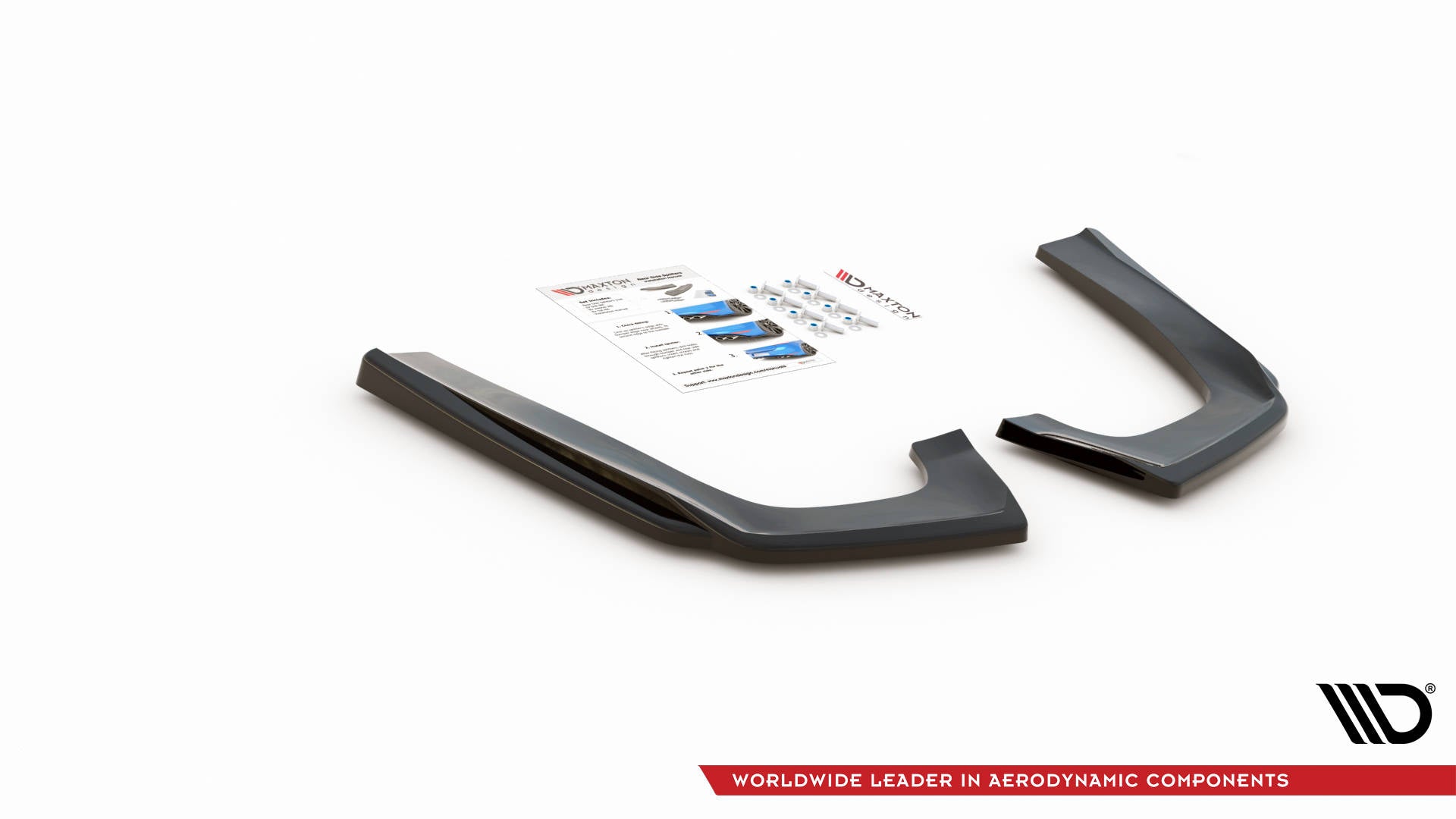 Heck Ansatz Flaps Diffusor V.1 für Mercedes-Benz GLE Coupe 63 AMG C292 schwarz matt
