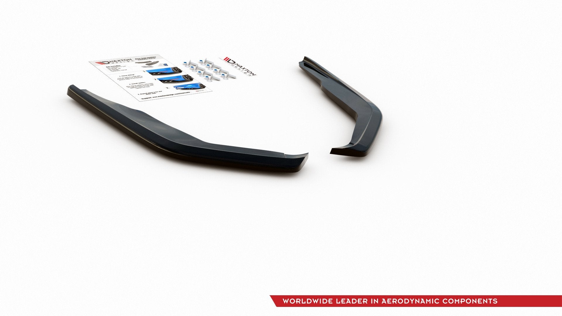 Heck Ansatz Flaps Diffusor für Toyota Corolla XII Limousine Carbon Look
