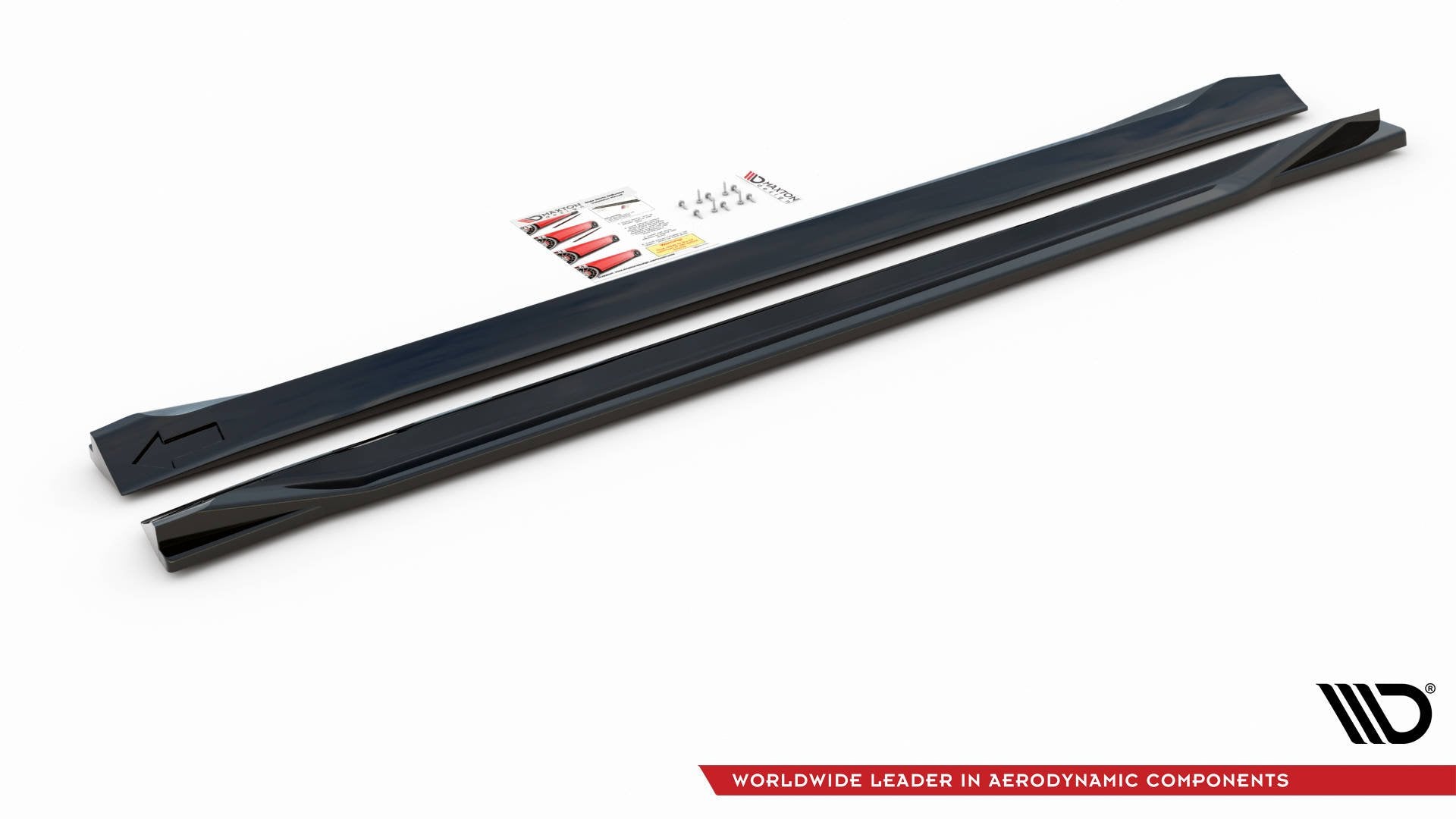 Seitenschweller Ansatz für Volvo XC60 Mk2 R-Design schwarz matt