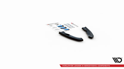 Heck Ansatz Flaps Diffusor für Volkswagen Tiguan R Mk2 Facelift schwarz matt