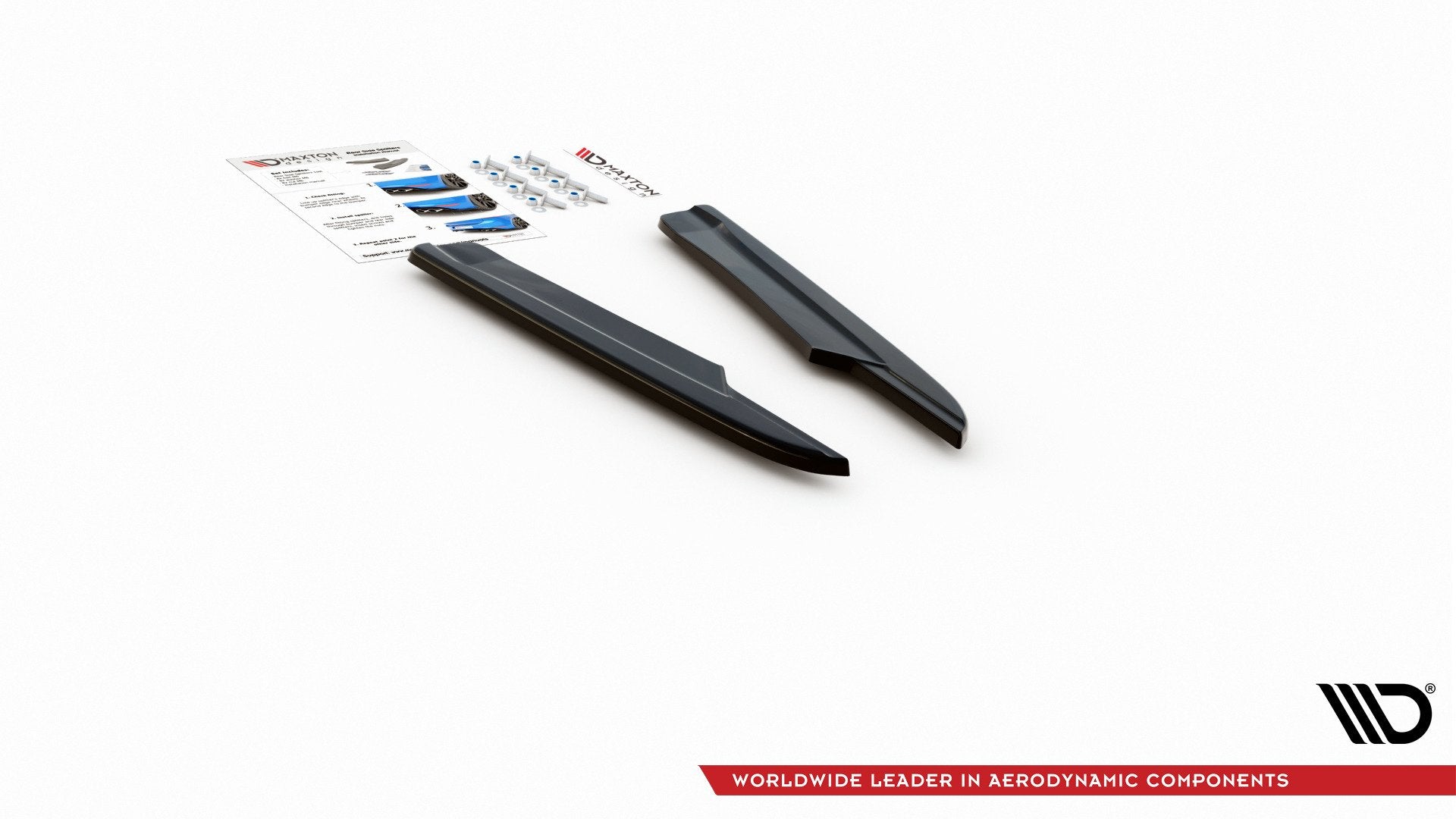 Heck Ansatz Flaps Diffusor V.2 für Skoda Octavia RS Mk3/Mk3 FL Hatchback/Kombi  schwarz matt