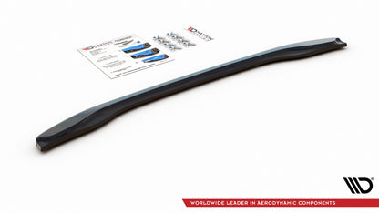Mittlerer Diffusor Heck Ansatz für BMW X2 F39 M-Paket schwarz matt