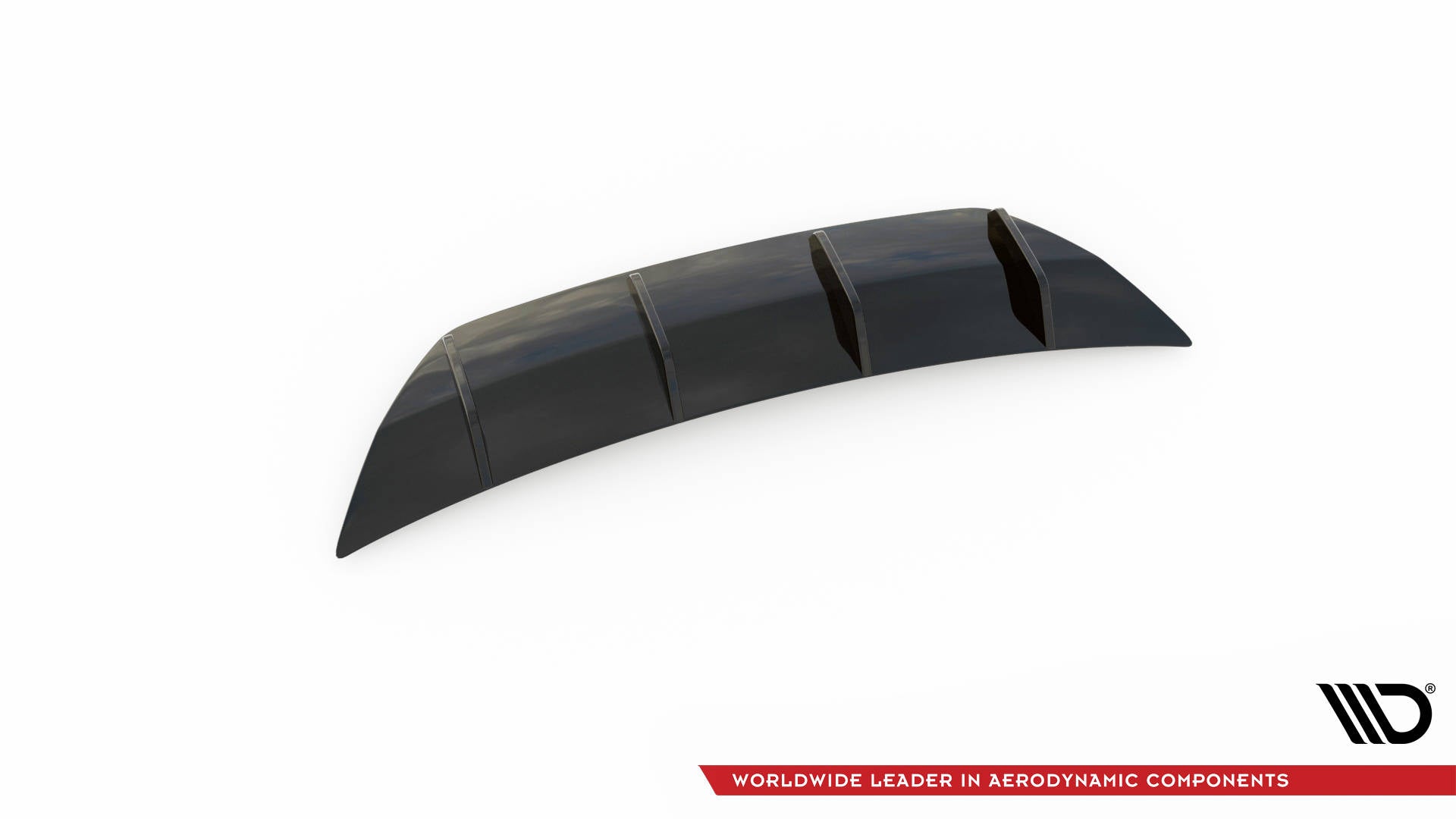 Diffusor Heck Ansatz für Volkswagen Atlas Cross Sport schwarz Hochglanz