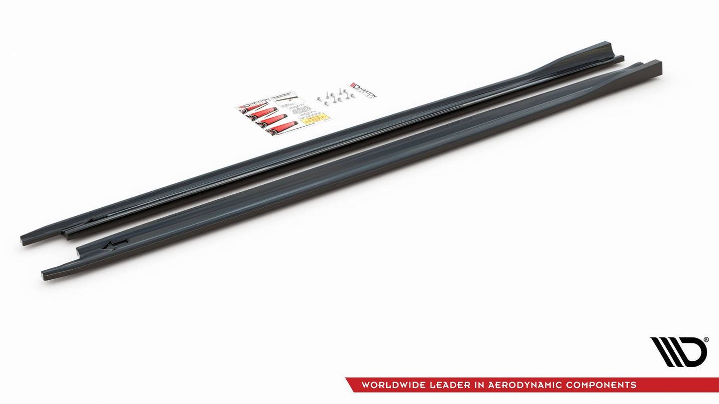Seitenschweller Ansatz für V.3 für Skoda Octavia RS Mk4 Carbon Look
