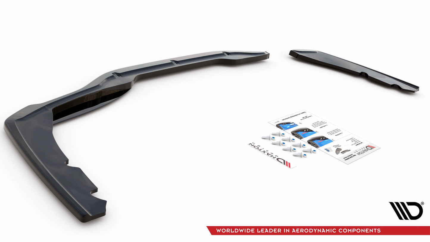 Heck Ansatz Flaps Diffusor für BMW 2 Gran Coupe M-Paket F44 Carbon Look