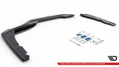 Heck Ansatz Flaps Diffusor für BMW 2 Gran Coupe M-Paket F44 Carbon Look