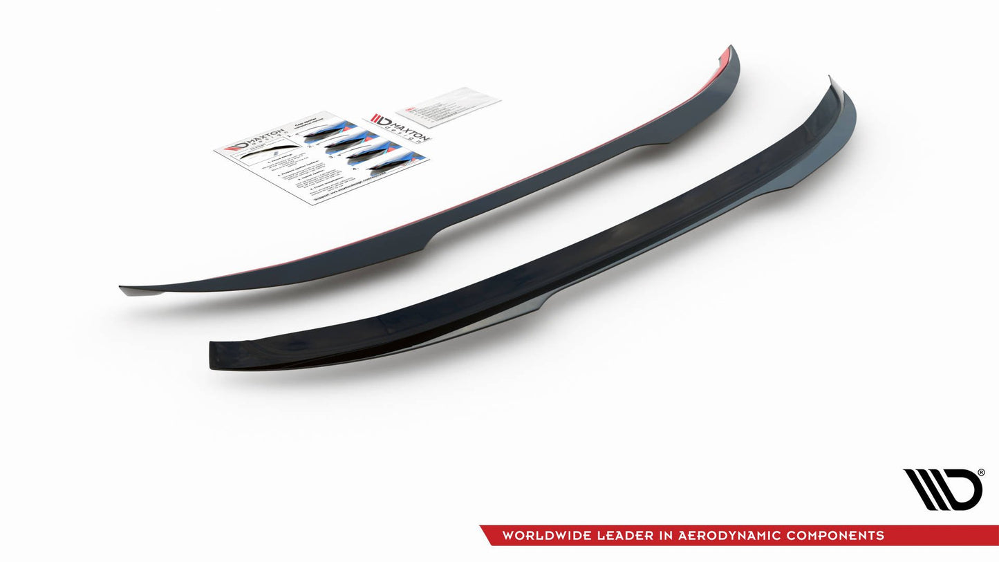 Spoiler CAP für Peugeot 308 SW Mk2 Facelift schwarz matt